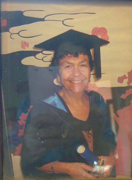 Melissa Afentoulis at her 2019 PhD graduation ceremony.