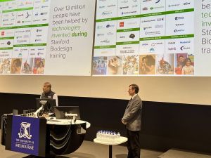 (L-R) Dr Anurag Mairal – Director, Global Outreach Programs at Stanford Mussallem Center for Biodesign, and Prof David Grayden – Co-Director, Biodesign Australia and Biodesign Melbourne.