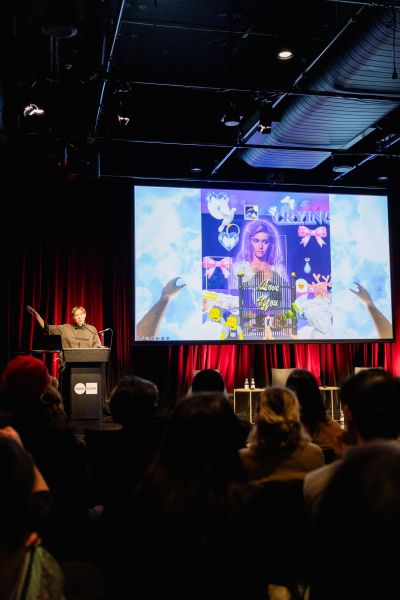 image of book launch at science gallery