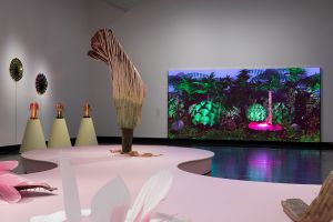 Installation view of A velvet ant, a flower and a bird, Potter Museum of Art, the University of Melbourne, 2026. Photography by Christian Capurro.