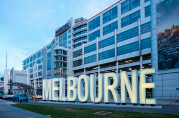 Melbourne big sign at the airport