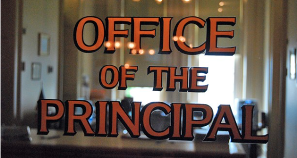 Sign for the Principal's office