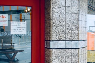 Shops are offering take away only during COVID-19 social distancing measures