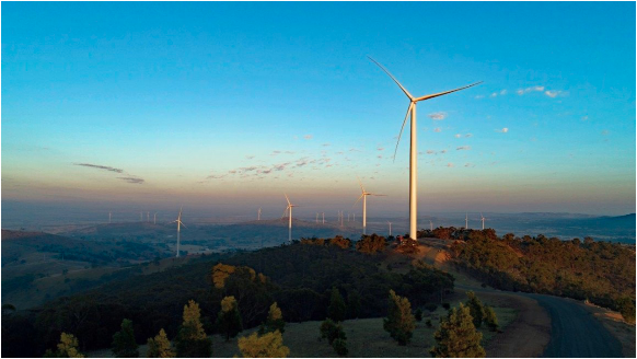Image of wind mills in regional Victoria.