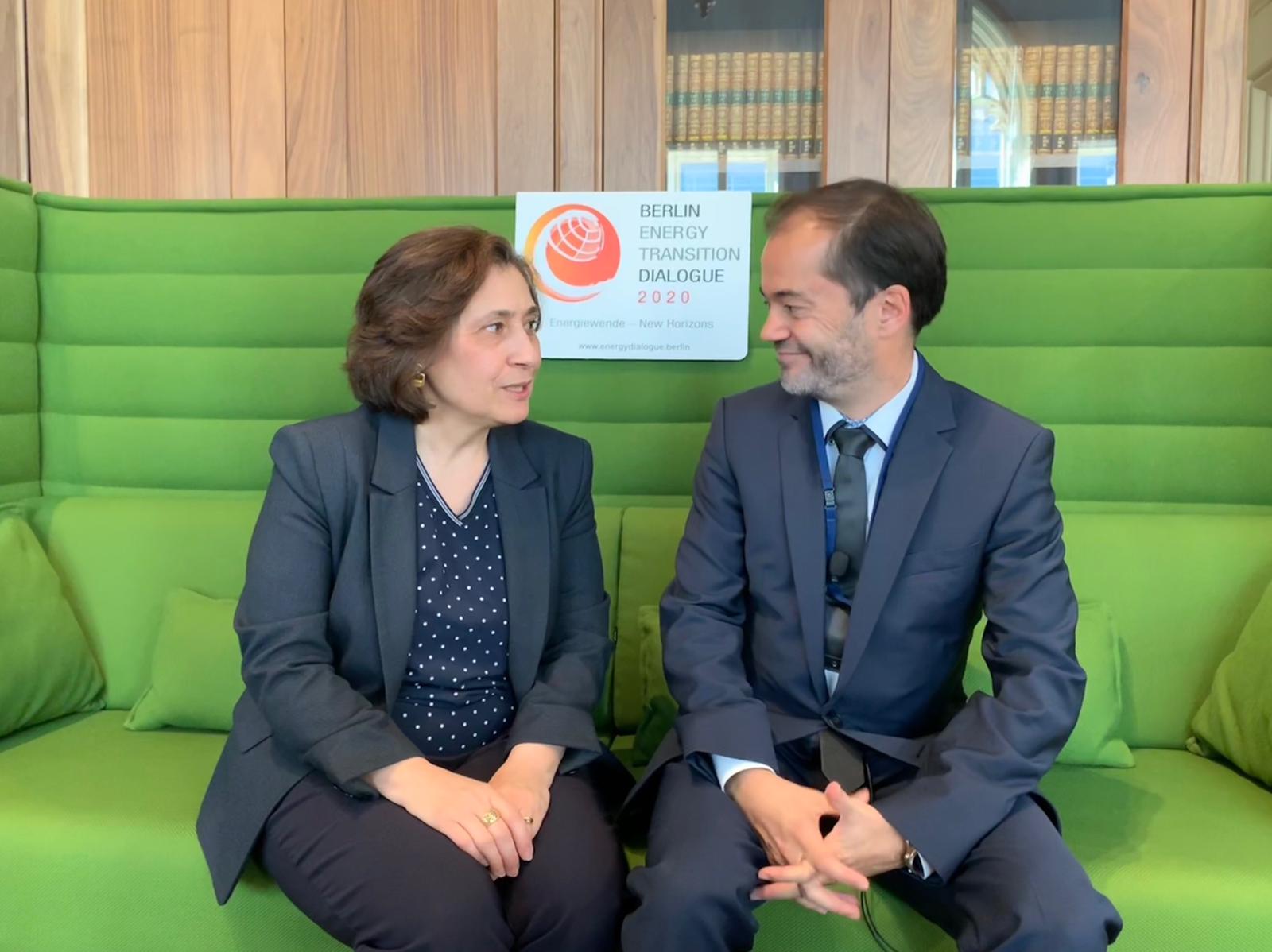 Victorian Minister for Energy, Environment and Climate Change Lily D&rsquo;Ambrosio and Dr Falk Bömeke, from the German Ministry for Economic Affairs and Energy at the Symposium.