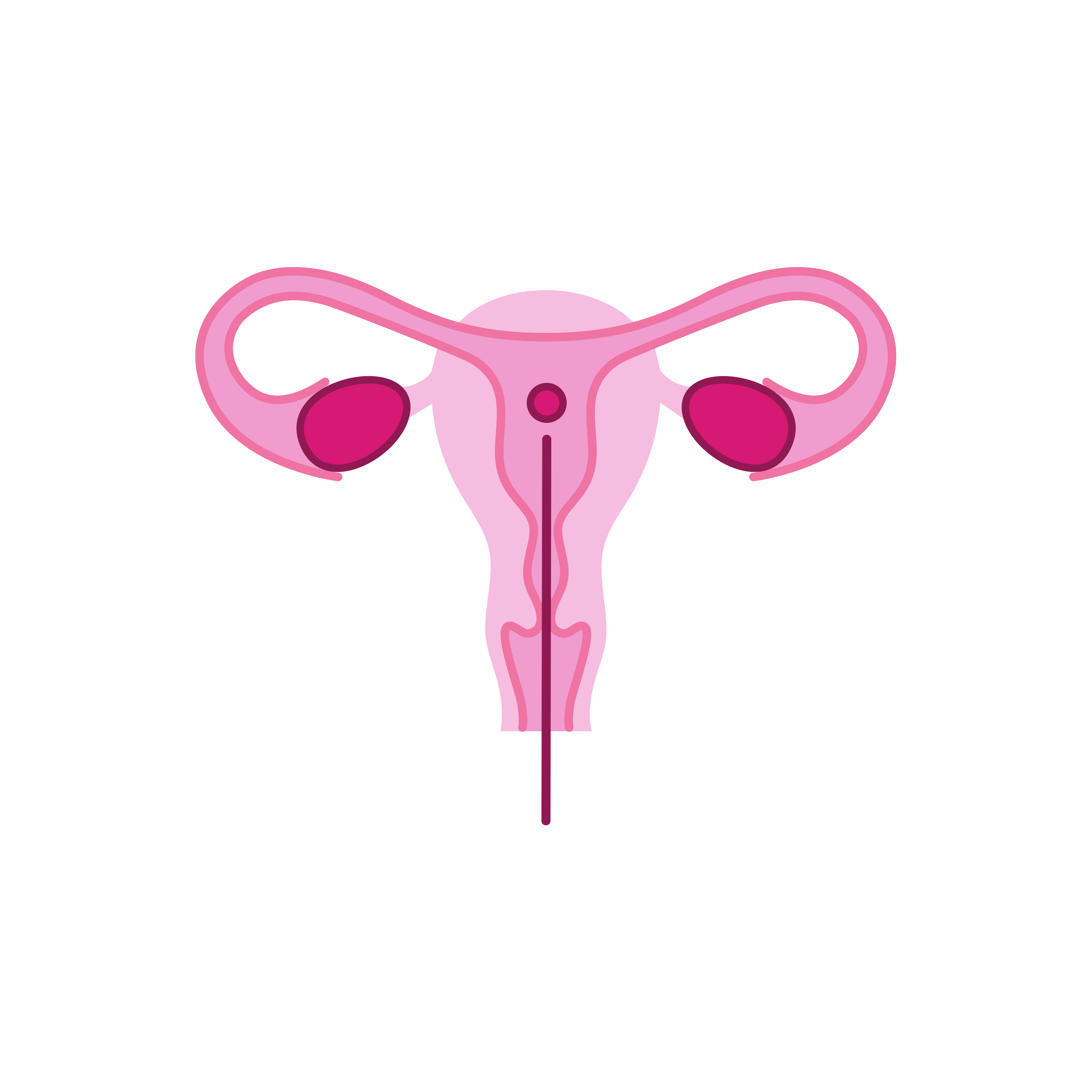 Illustration of an embryo transfer procedure