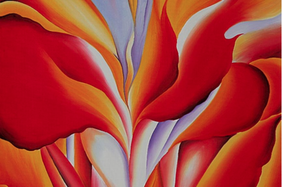 Image of a the painting Red Canna.
