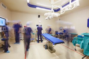 Medical ward with doctors 