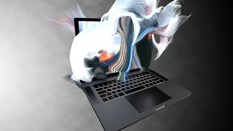 Laptop grey