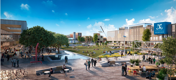 Artist's impression of the new Fisherman's Bend campus.