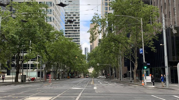 Empty Melbourne street