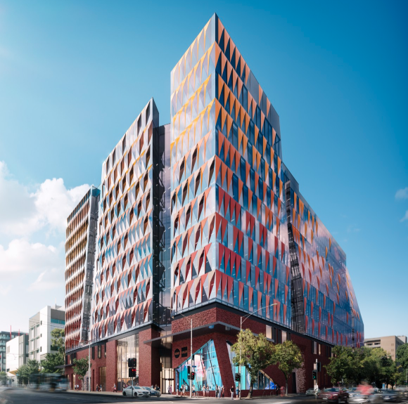 Artist's impression of a building in the new innovation precinct.