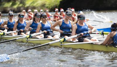 Image of women's team during 2019 boat race.