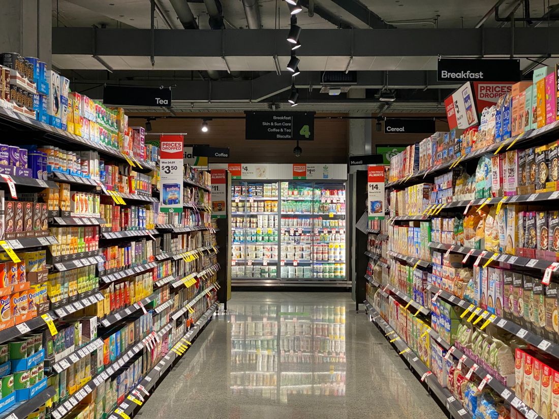 Supermarket aisle 
